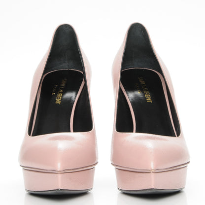 Saint Laurent Patent Grain de Poudre Janis 80 Pumps 38 Dusty Rose 3 of 9