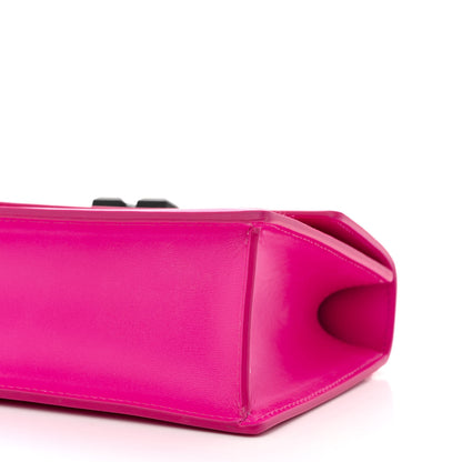 Off-White Calfskin Jitney 1.4 Quote Top Handle Bag Fuchsia Multicolor 9 of 10