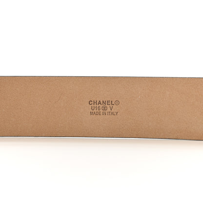 Chanel Calfskin Belt 95 38 Black 5 of 7
