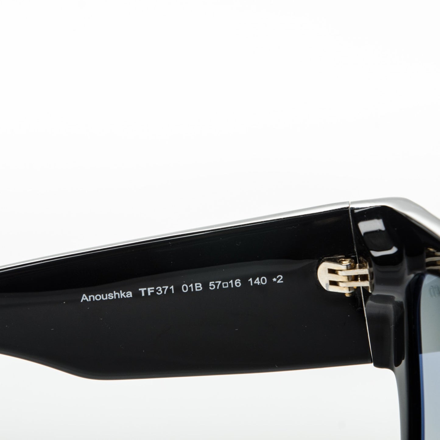 Acetate Anoushka Cat Eye Sunglasses TF371 Black