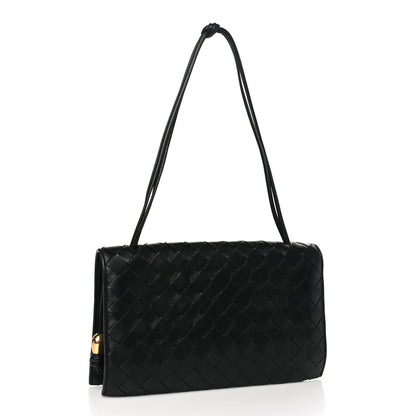 Bottega Veneta Nappa Intrecciato Trio Pouch On Strap Black 3 of 10
