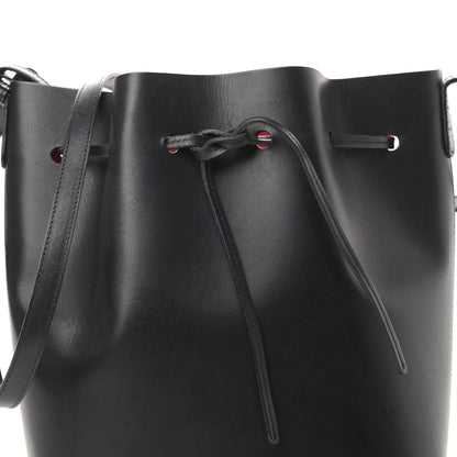 Mansur Gavriel Vegetable Tanned Calfskin Bucket Bag Black Flamma 8 of 16