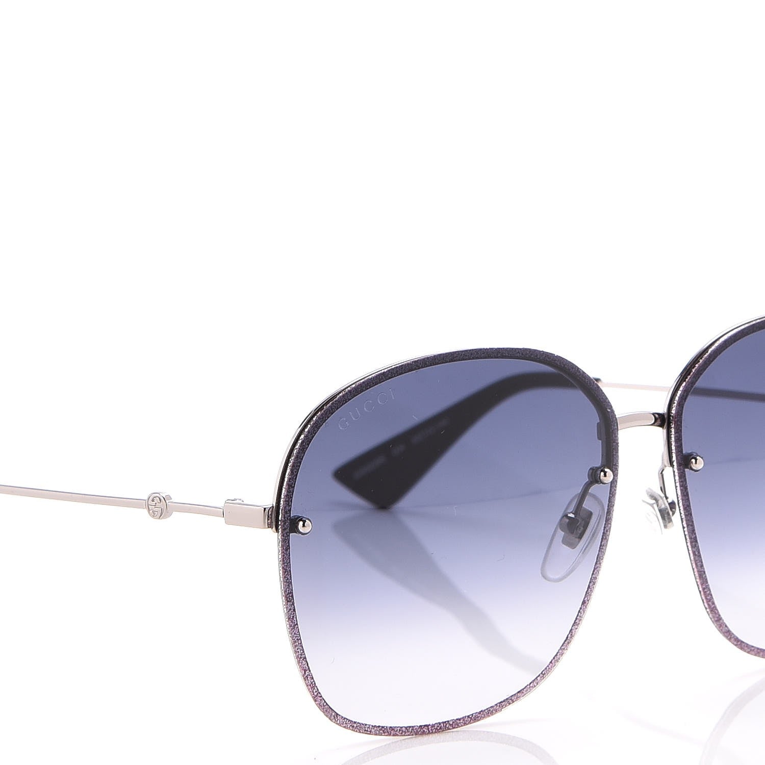 Gucci Square Frame Sunglasses GG0228S Purple 5 of 9