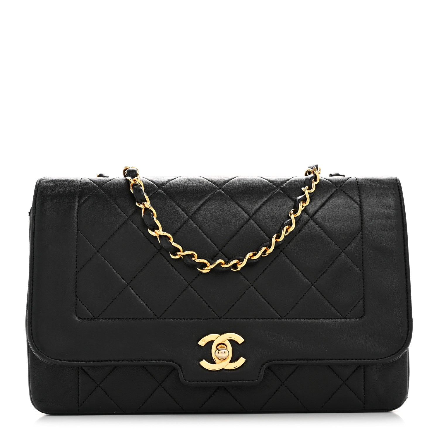 Chanel Lambskin Medium Single Flap Black 1 of 15