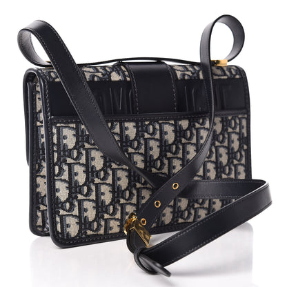 Christian Dior Oblique 30 Montaigne Flap Bag Blue 3 of 11