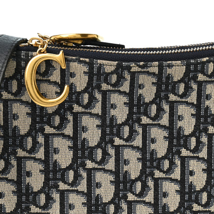 Christian Dior Oblique Saddle Pouch With Strap Navy Blue 8 of 11