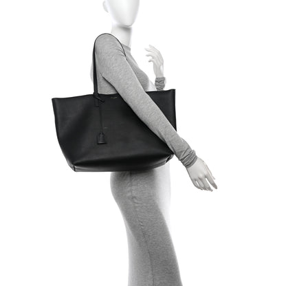 Saint Laurent Calfskin Large Shopping Tote Black 2 of 14