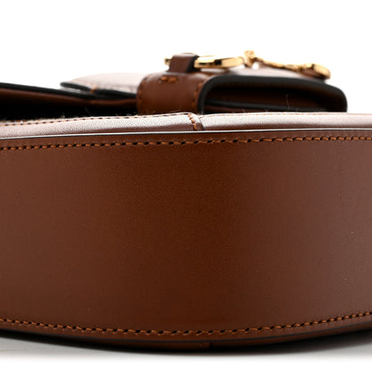 Gucci New Canvas Charisma Calfskin Crystal GG Monogram Mini Horsebit 1955 Shoulder Bag Camel Ebony 9 of 11