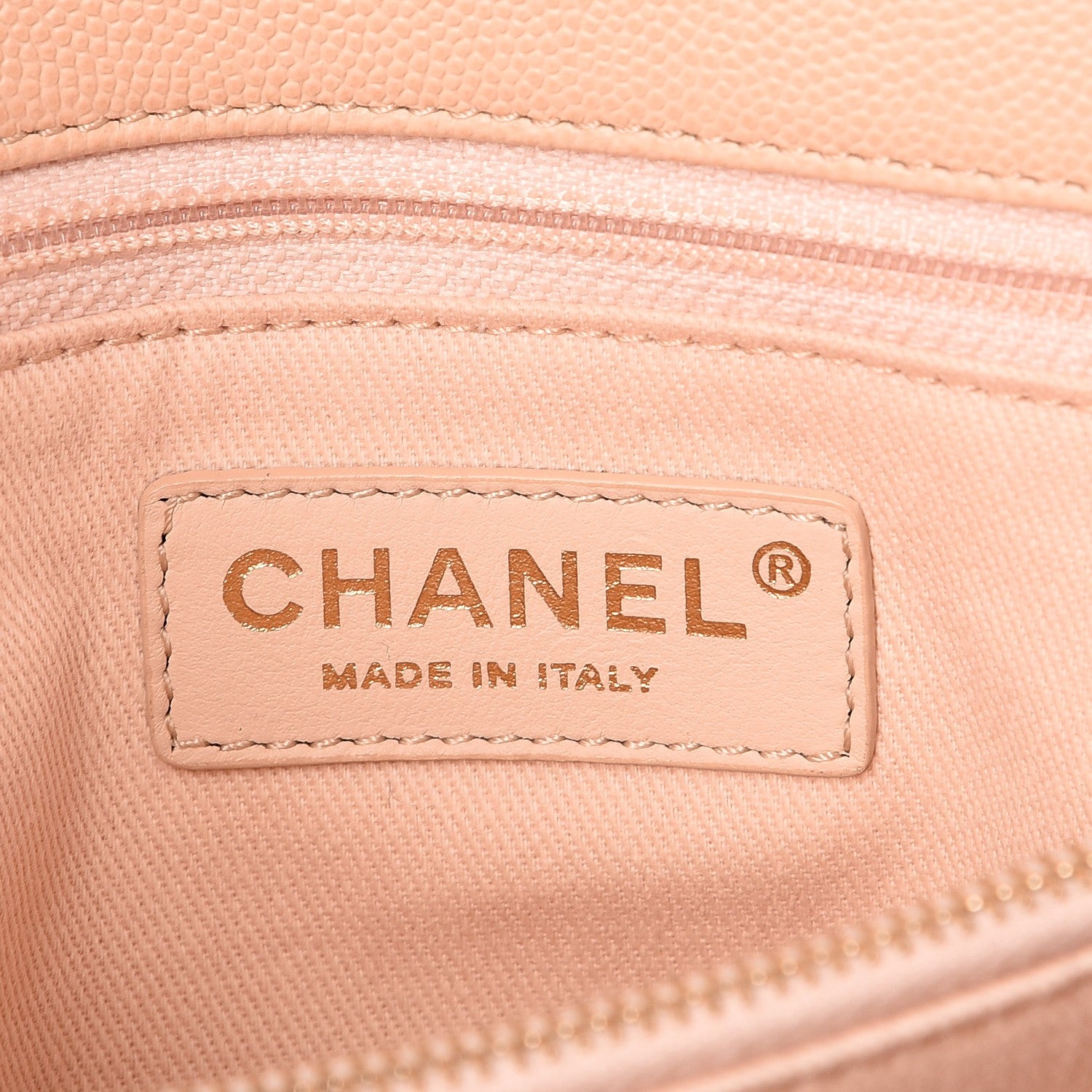 Chanel Caviar Quilted Medium Coco Handle Flap Light Beige 7 of 9