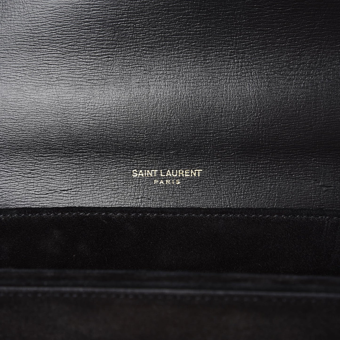 Smooth Calfskin Suede Medium Bellechasse Black