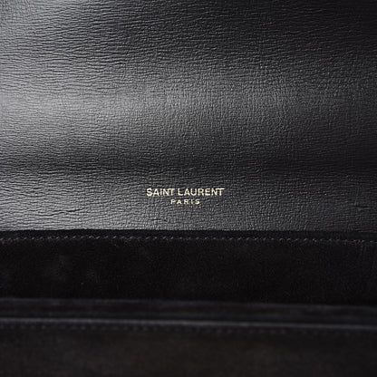 Saint Laurent Smooth Calfskin Suede Medium Bellechasse Black 6 of 7