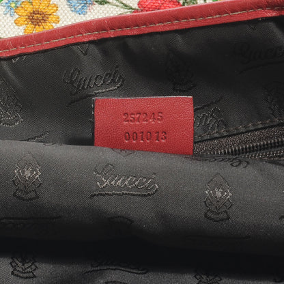 Gucci Canvas Floral Flora Large Tote Red 7 of 7