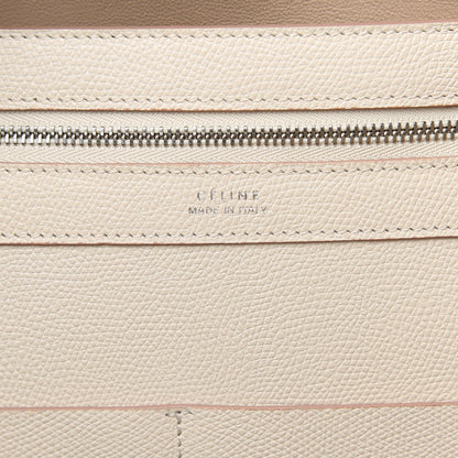 Celine Grained Calfskin Medium Horizontal Cabas Phantom White 6 of 11