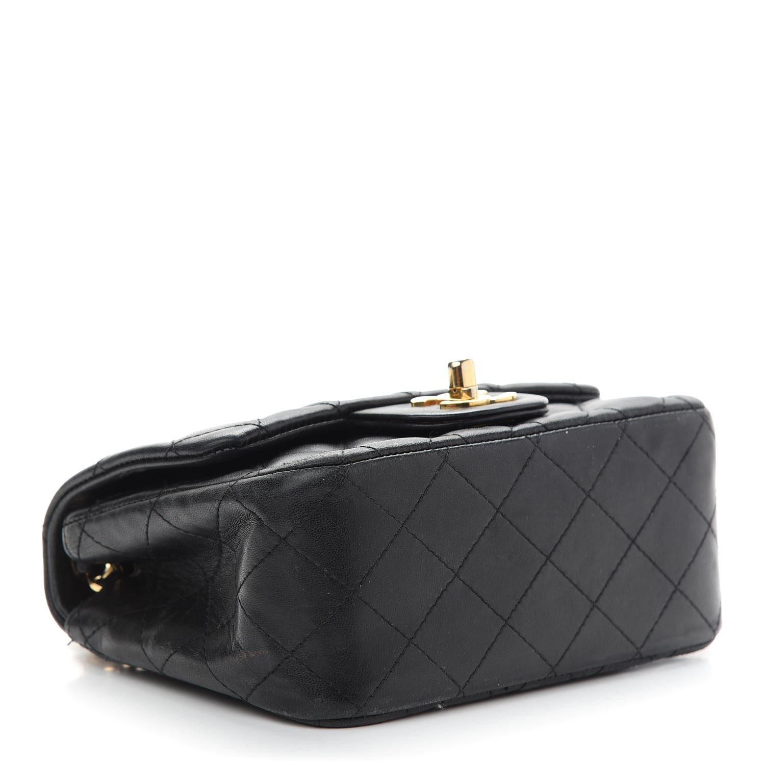 Chanel Lambskin Quilted Mini Square Flap Black 3 of 9