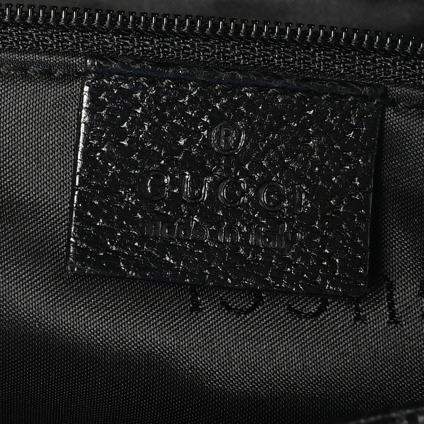 Canvas Textured Dollar Calfskin Small Jackie O Hobo Black