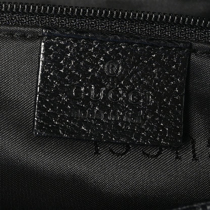 Gucci Canvas Textured Dollar Calfskin Small Jackie O Hobo Black 6 of 10