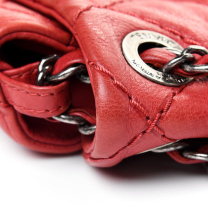 Chanel Grained Calfskin Medium Natural Beauty Flap Red 7 of 7