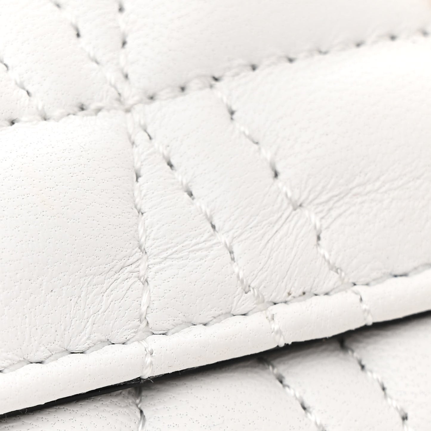 Nappa Quilted Virtus Bag White