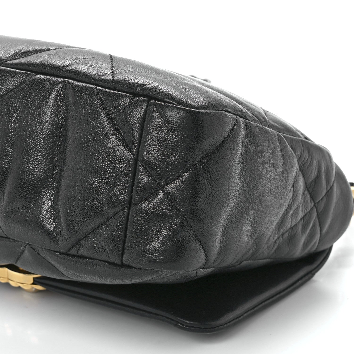 Chanel Goatskin Quilted Medium Chanel 19 Flap Black 11 of 11