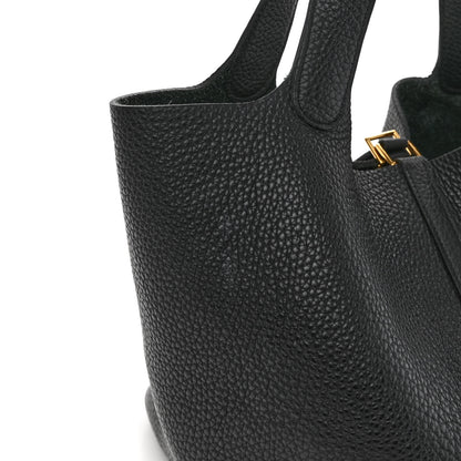 Hermes Taurillon Clemence Picotin Lock 22 MM Black 10 of 10