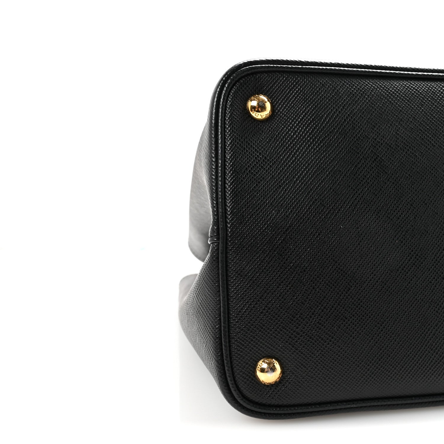 Prada Saffiano Cuir Medium Double Bag Black Fuoco 8 of 9
