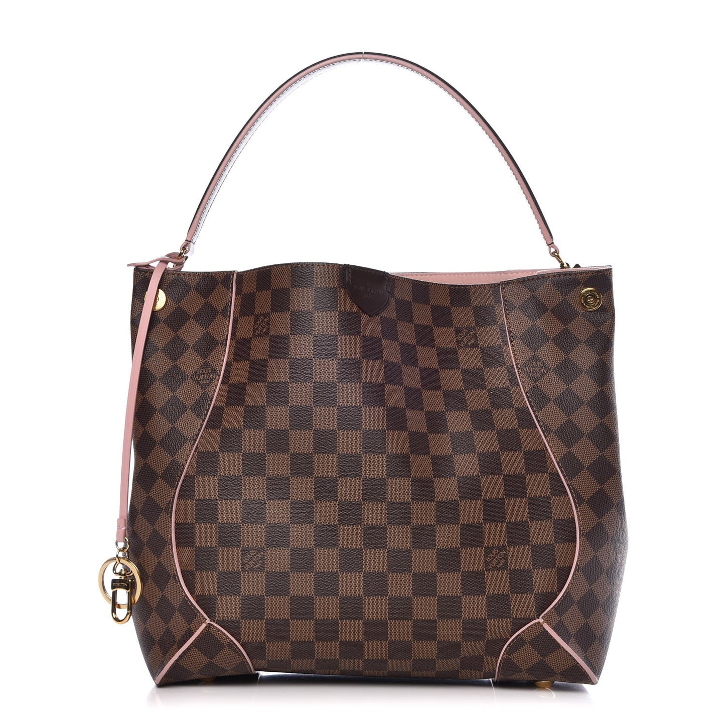 Damier Ebene Caissa Hobo Rose Ballerine
