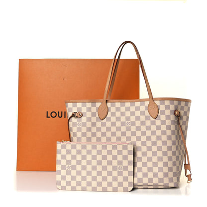 Louis Vuitton Damier Azur Neo Neverfull MM Rose Ballerine 8 of 8
