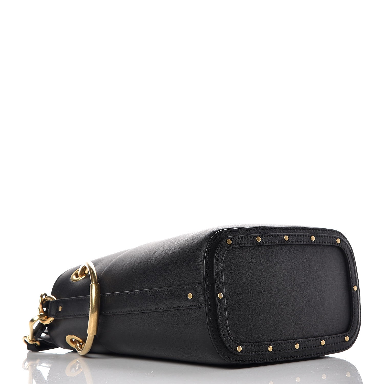 Chloe Smooth Calfskin Small Roy Bucket Bag Black 4 of 12