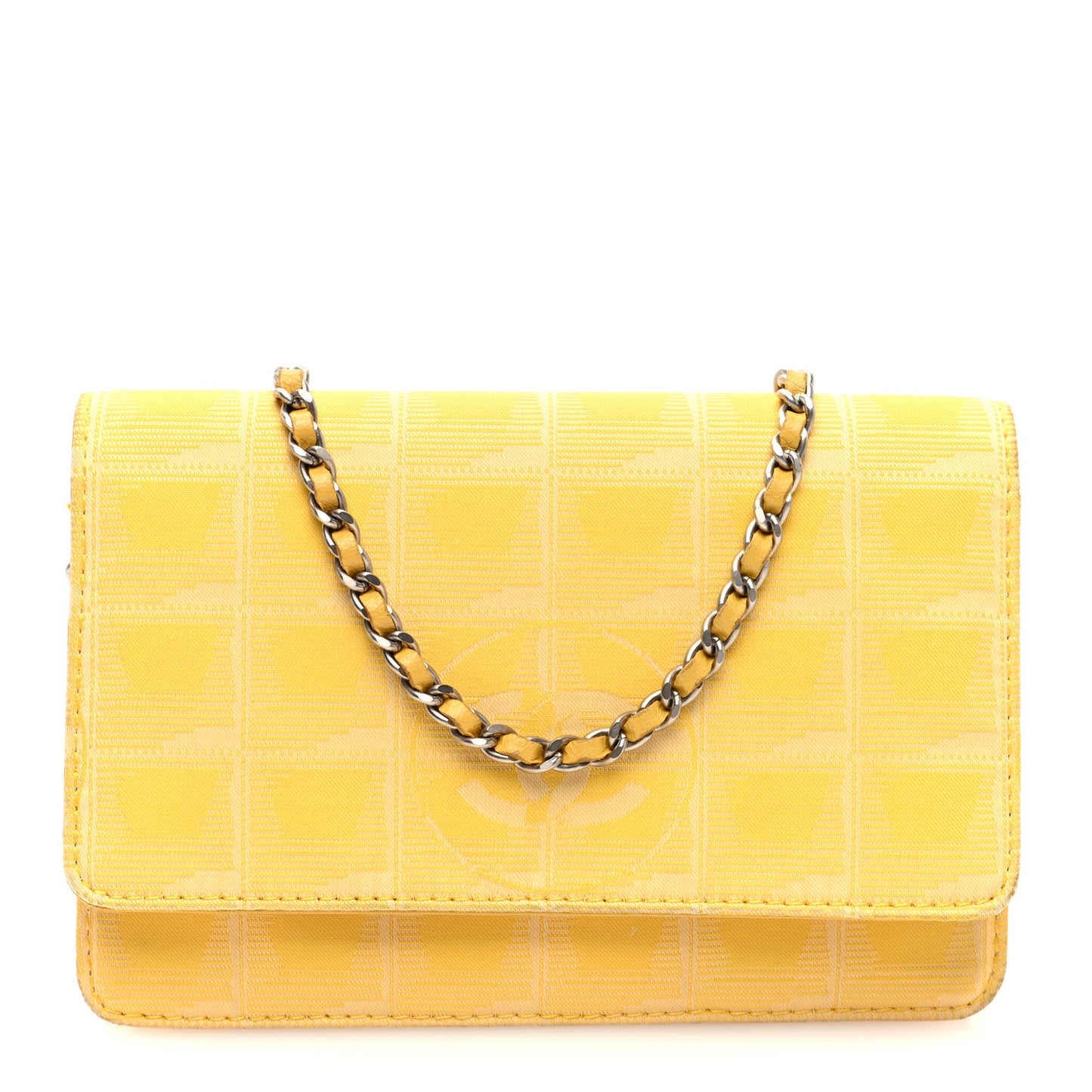 Nylon Travel Wallet On Chain WOC Yellow