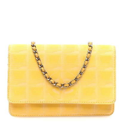 Chanel Nylon Travel Wallet On Chain WOC Yellow 1 of 10