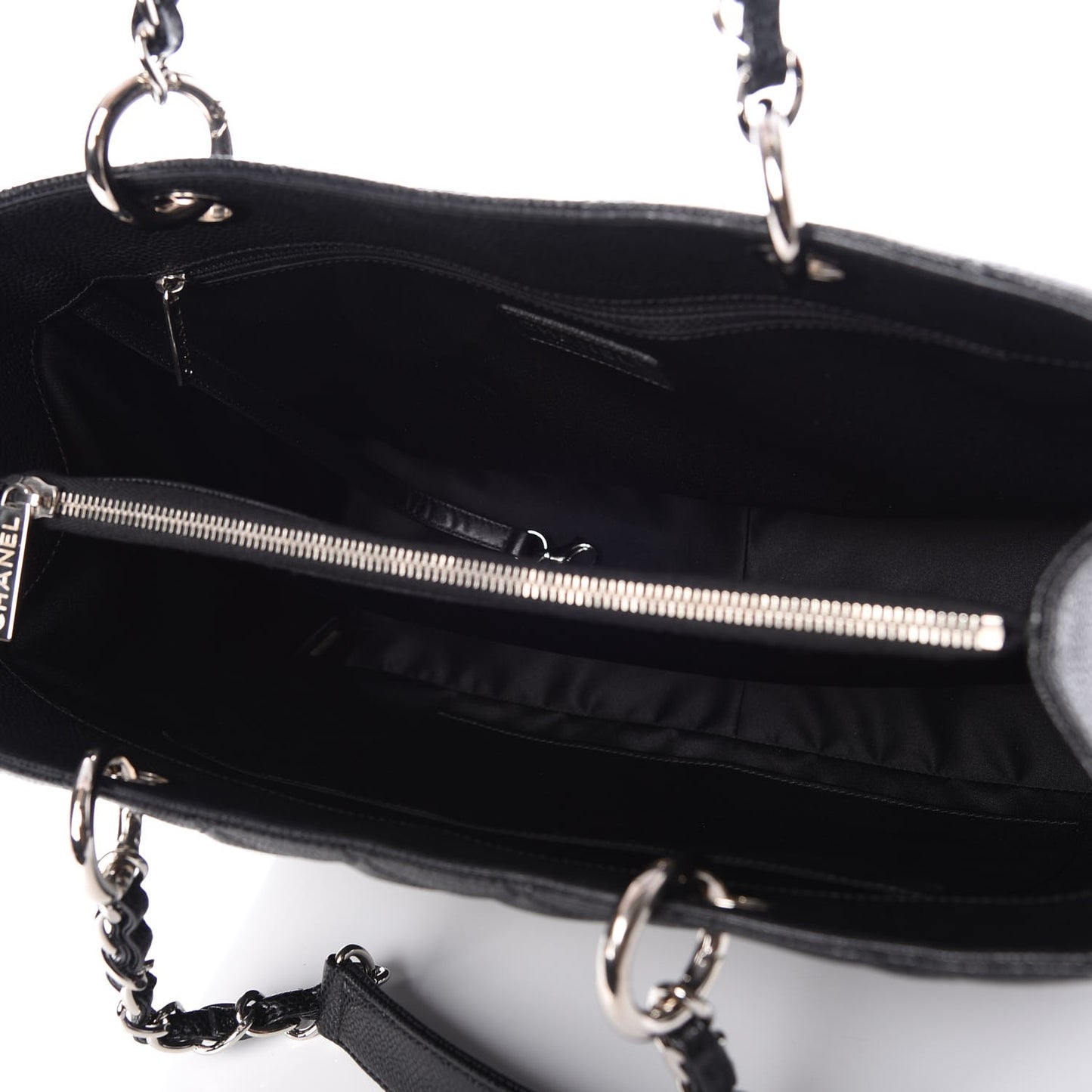 Caviar Quilted Grand Shopping Tote GST Black