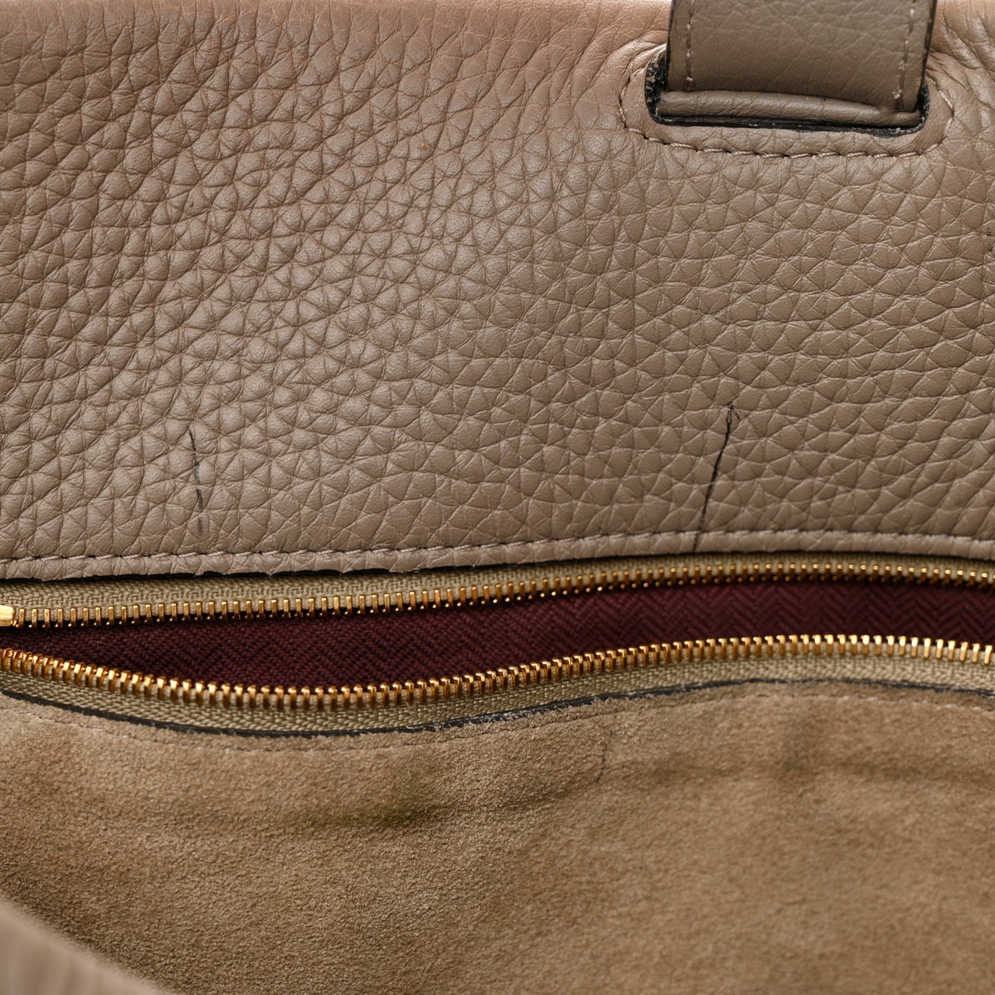 Heavy Grain Small Iris Tote Grey Dark Clay