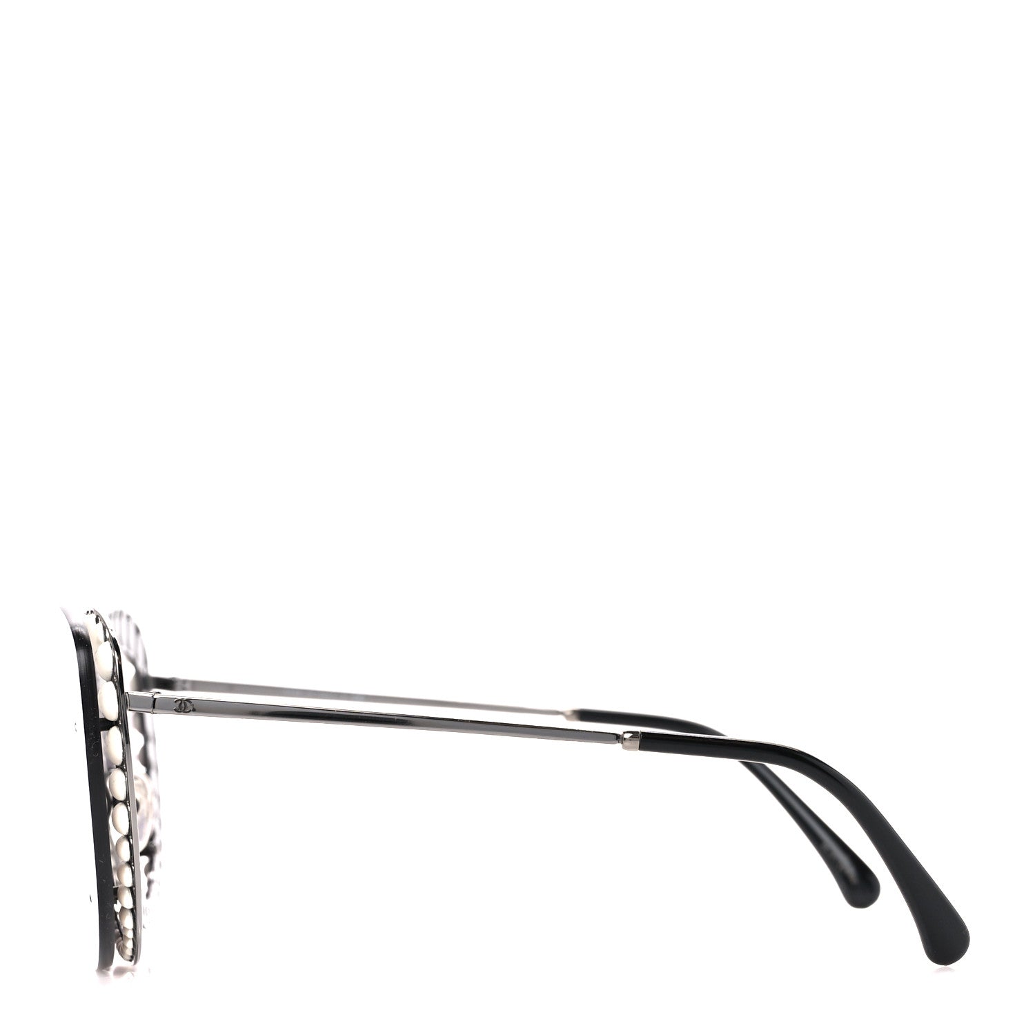 Chanel Acetate Metal Pearl Butterfly Sunglasses 4236-H Grey 3 of 9