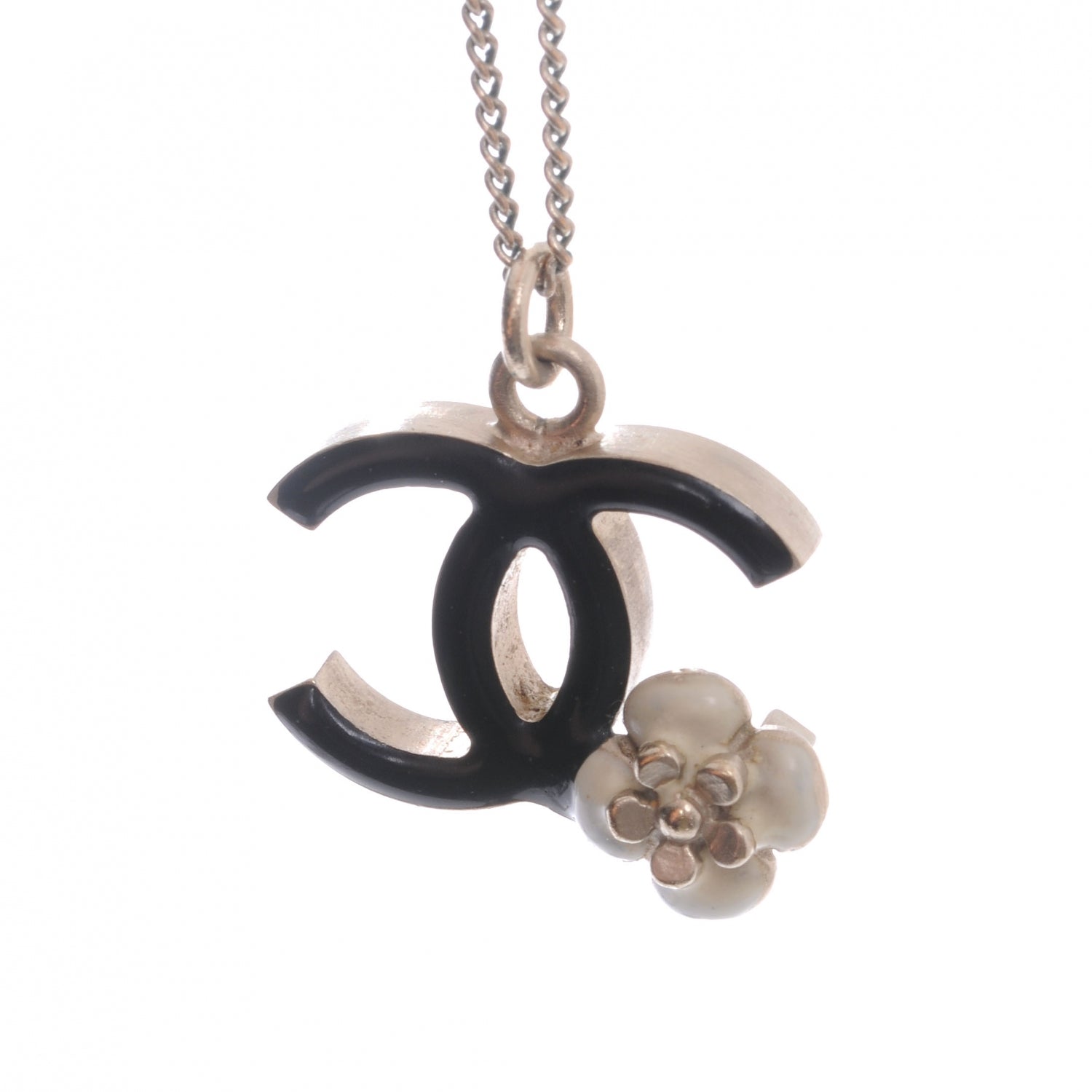 Chanel Camelia CC Logo Necklace 4 of 5