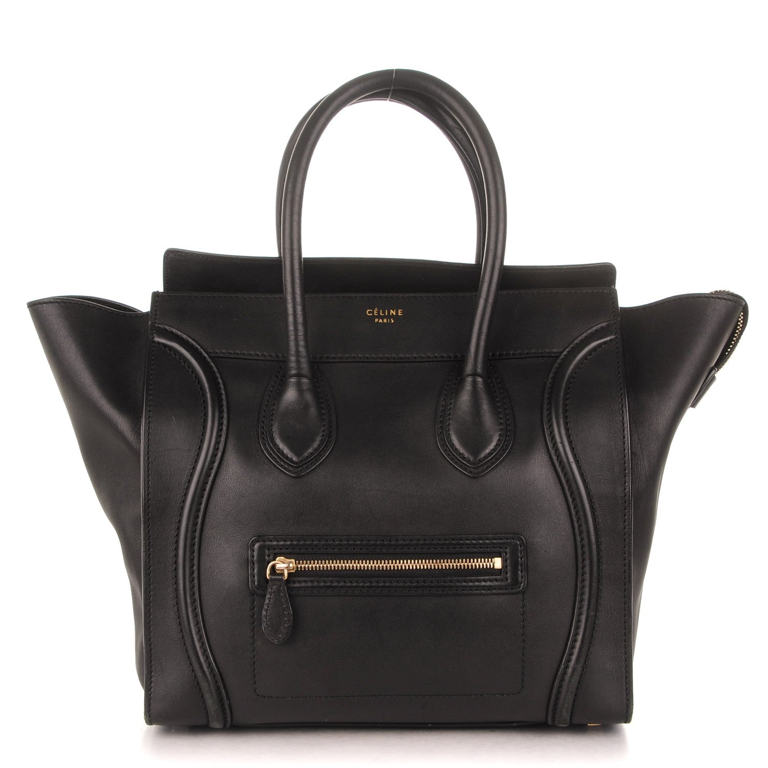 Celine Smooth Calfskin Mini Luggage Black 1 of 8