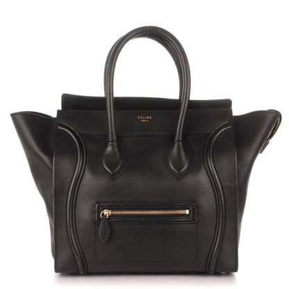 Celine Smooth Calfskin Mini Luggage Black 1 of 8