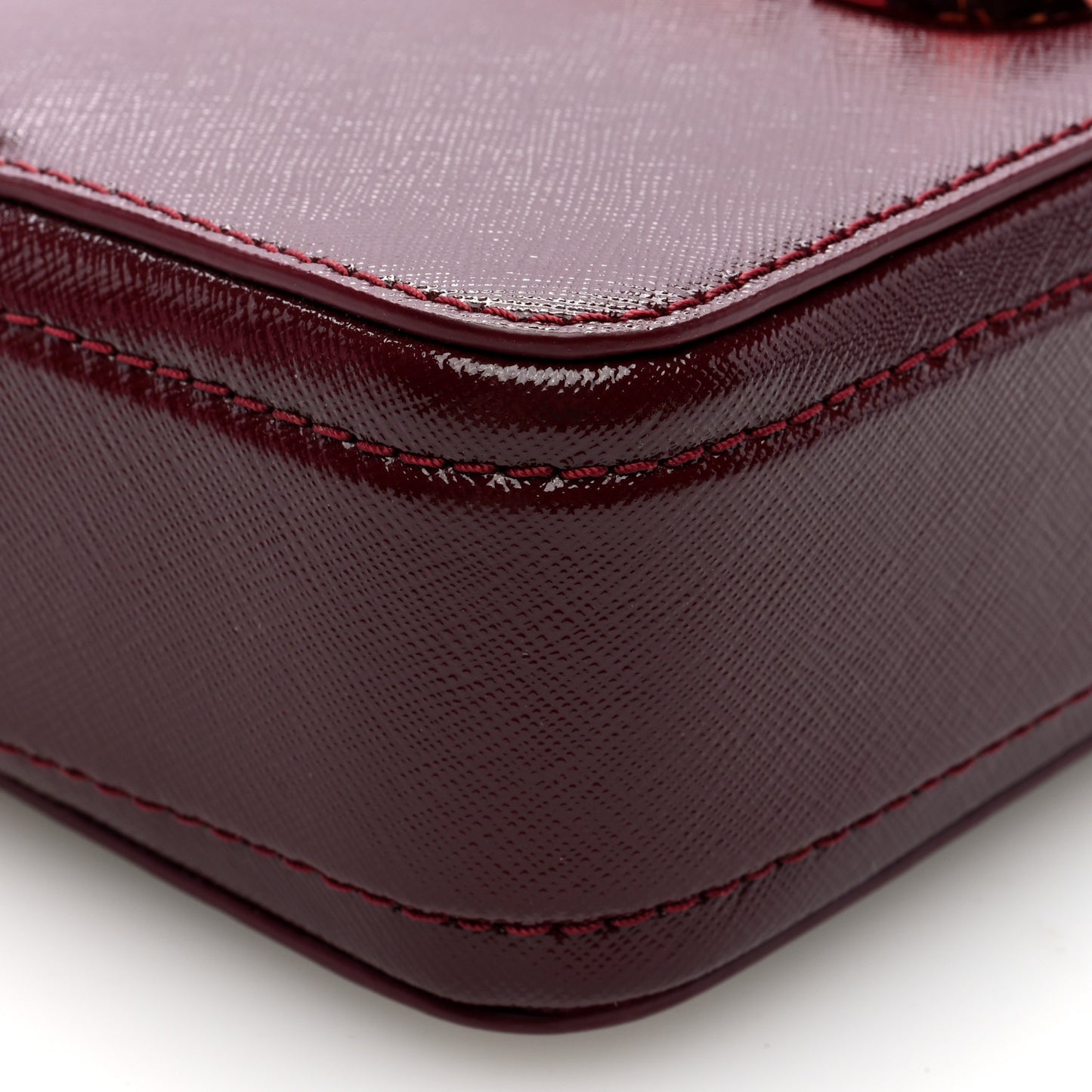 Saffiano Snapshot Camera Bag Burgundy