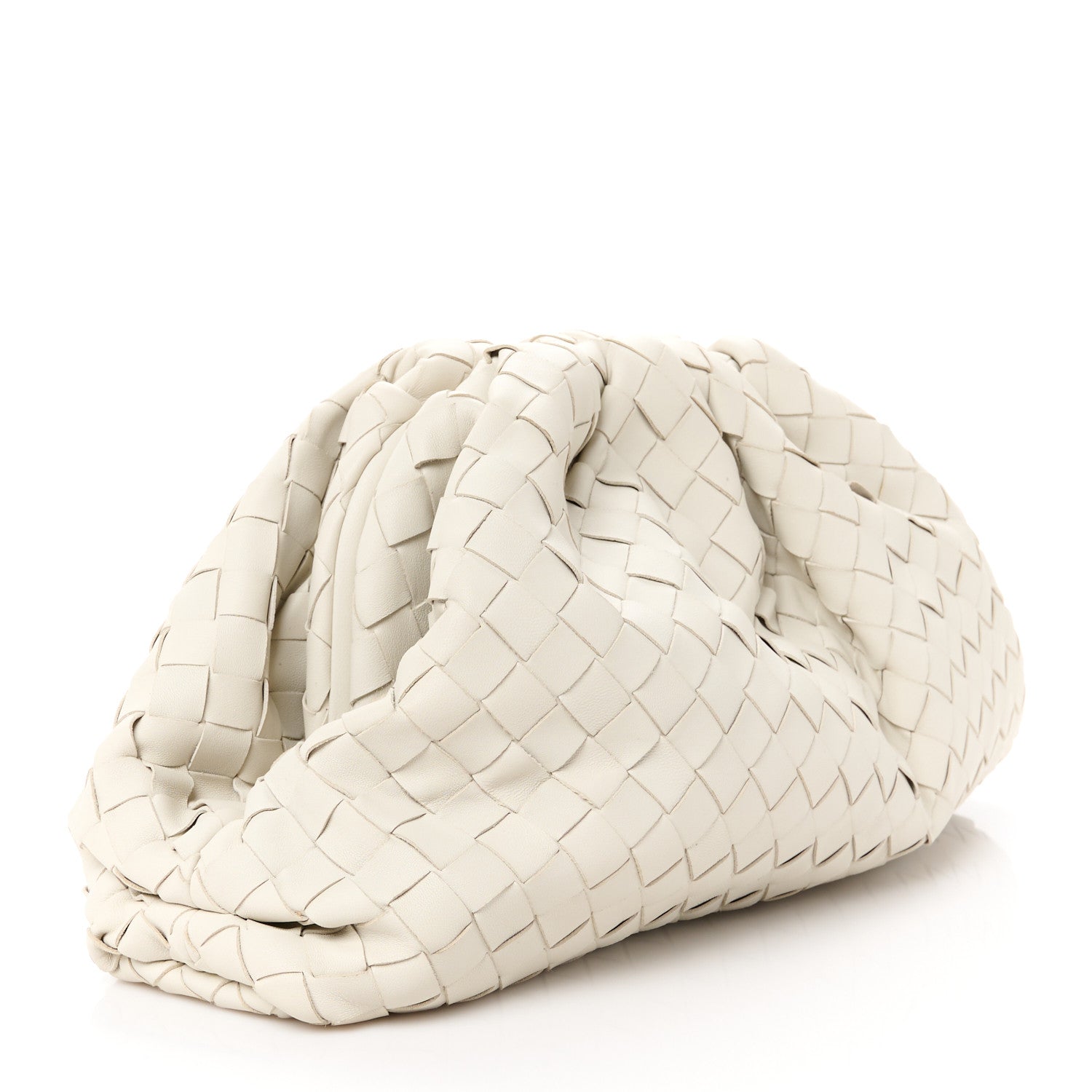 Bottega Veneta Nappa Maxi Intrecciato The Pouch Oversized Clutch Plaster 3 of 11