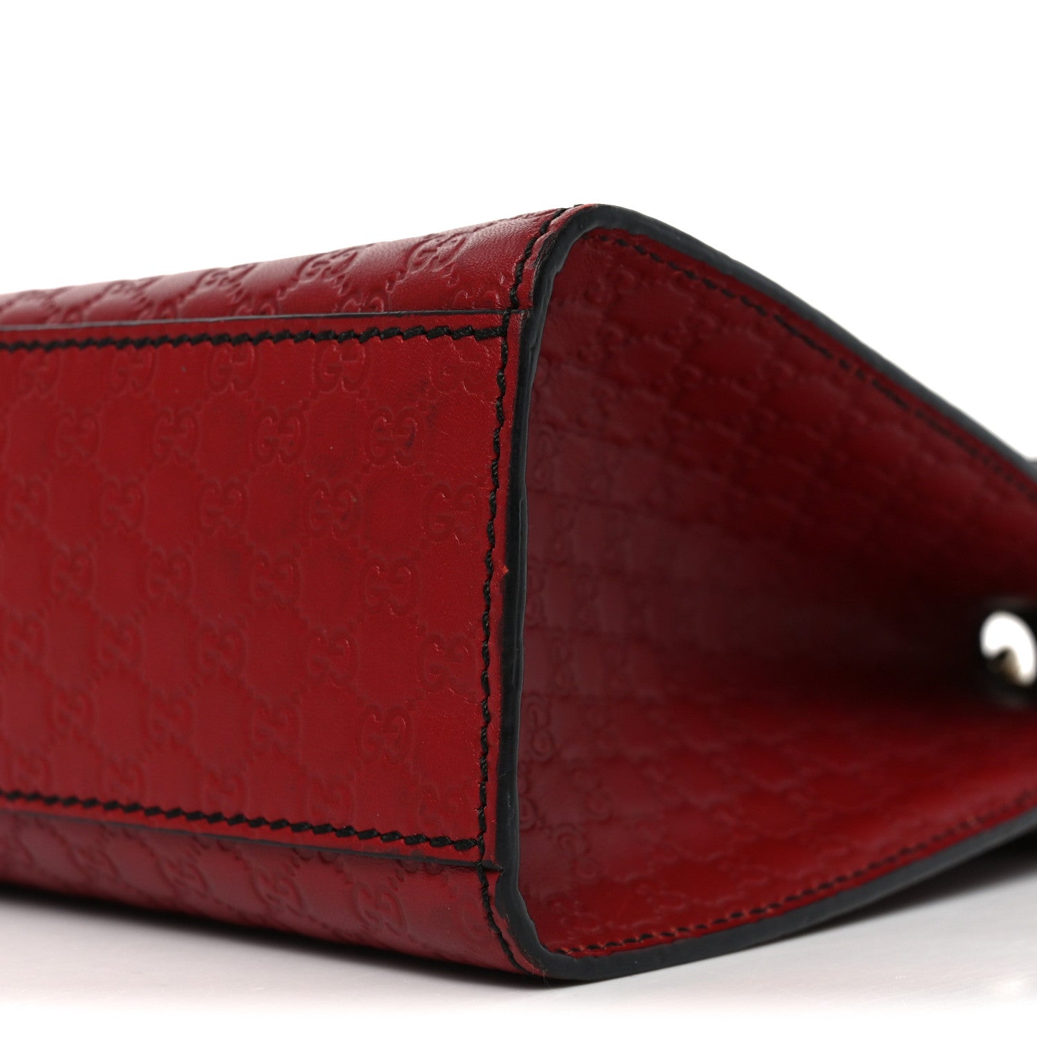 Gucci Microguccissima Medium Emily Chain Shoulder Bag Red 10 of 12