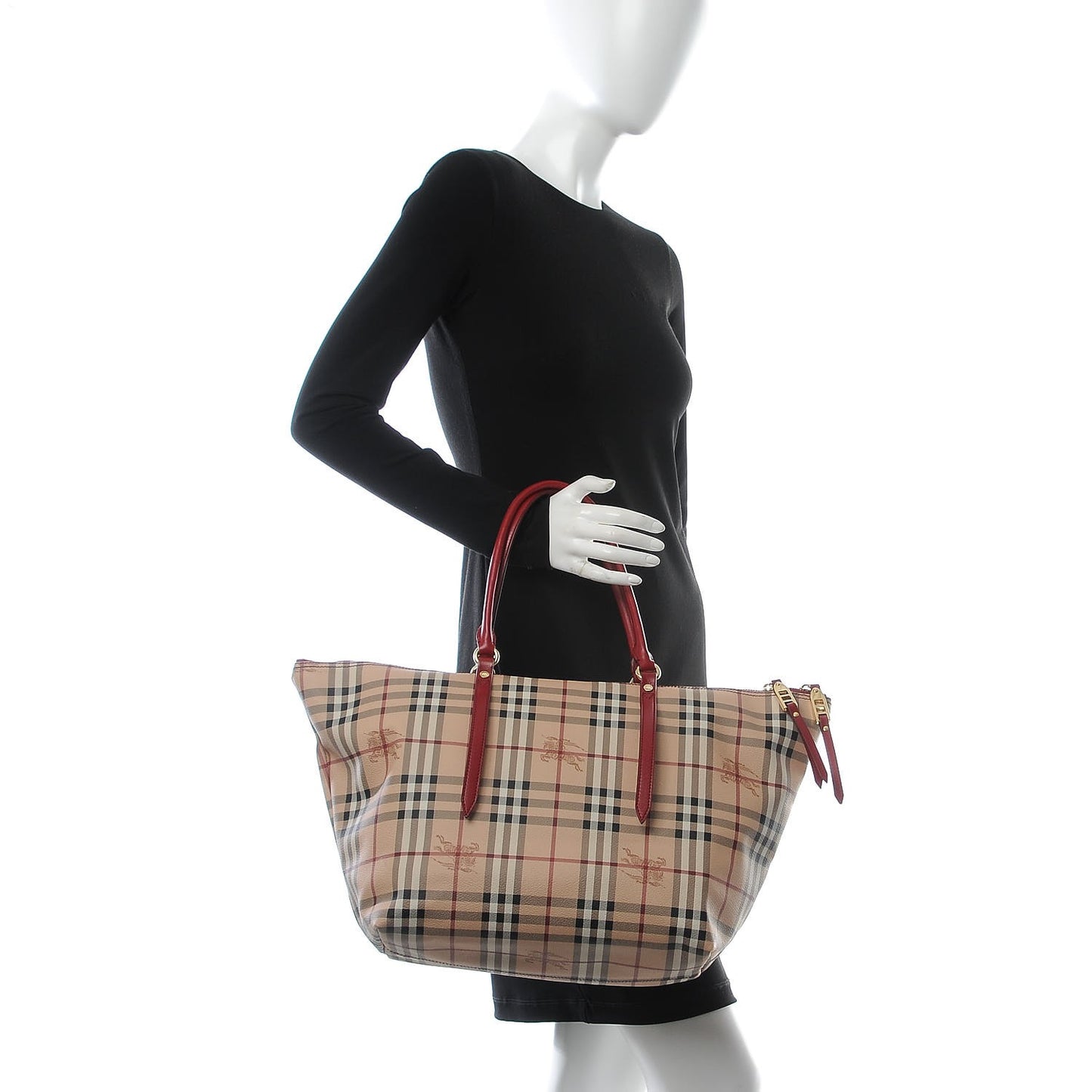 Haymarket Check Medium Salisbury Tote Military Red