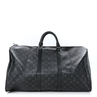 Louis Vuitton Monogram Eclipse Keepall Bandouliere 55 1 of 12
