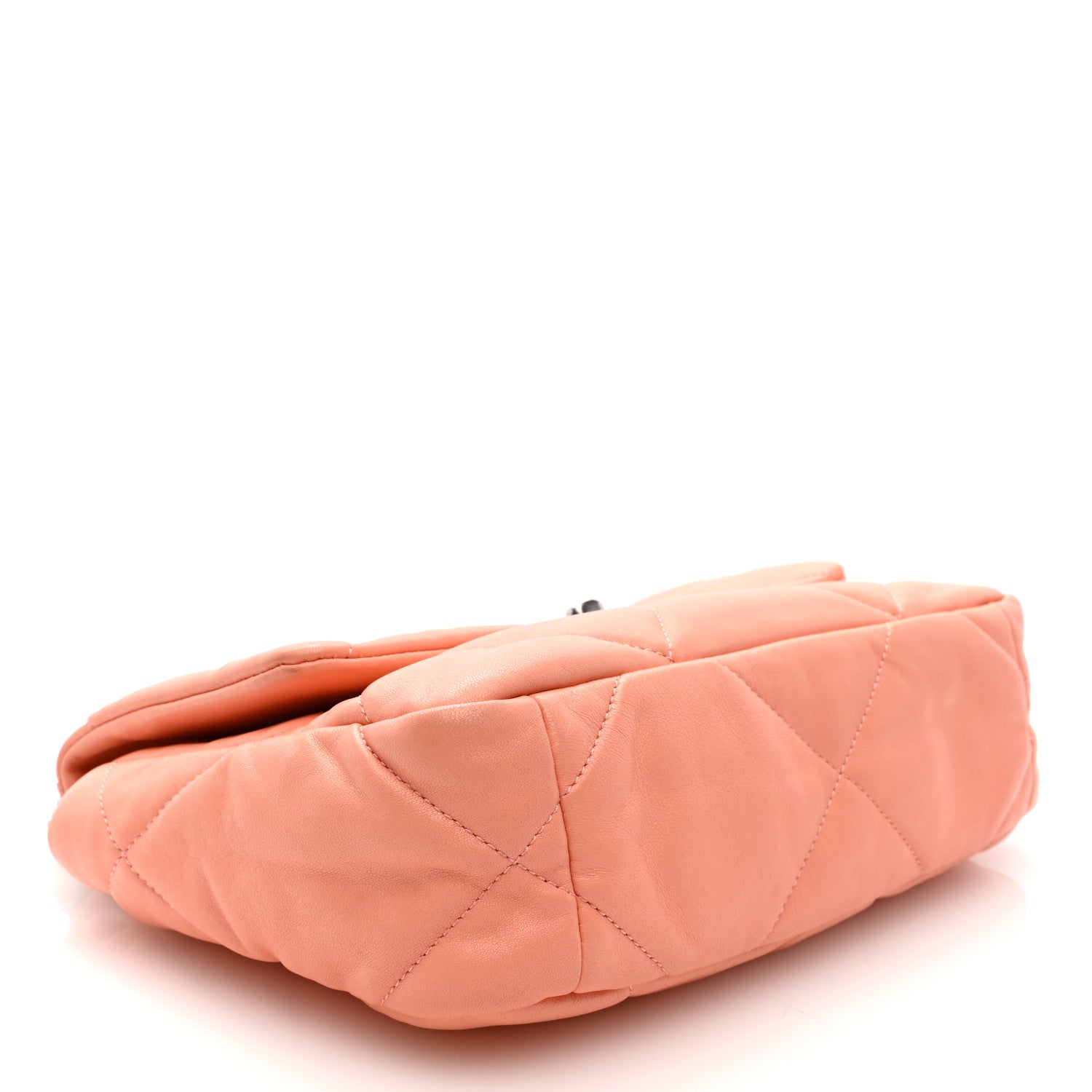 Chanel Lambskin Quilted Medium Chanel 19 Flap Light Orange 4 of 10
