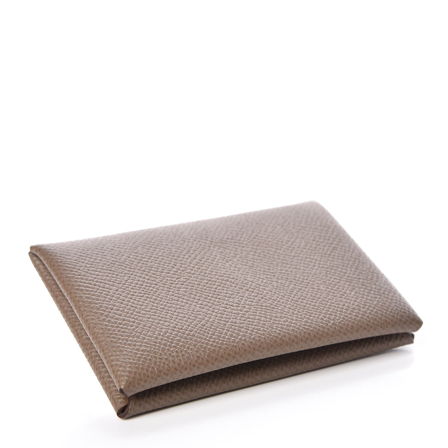 Hermes Epsom Calvi Card Case Etoupe 4 of 7