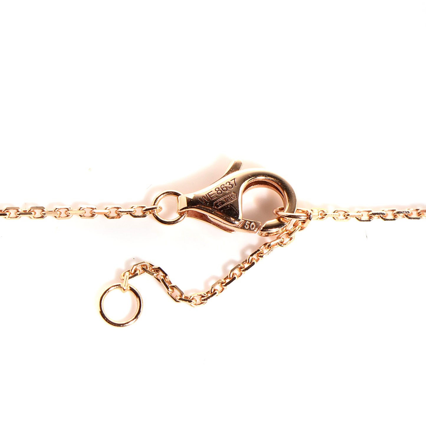 18K Pink Yellow White Gold Diamond Trinity Pendant Necklace