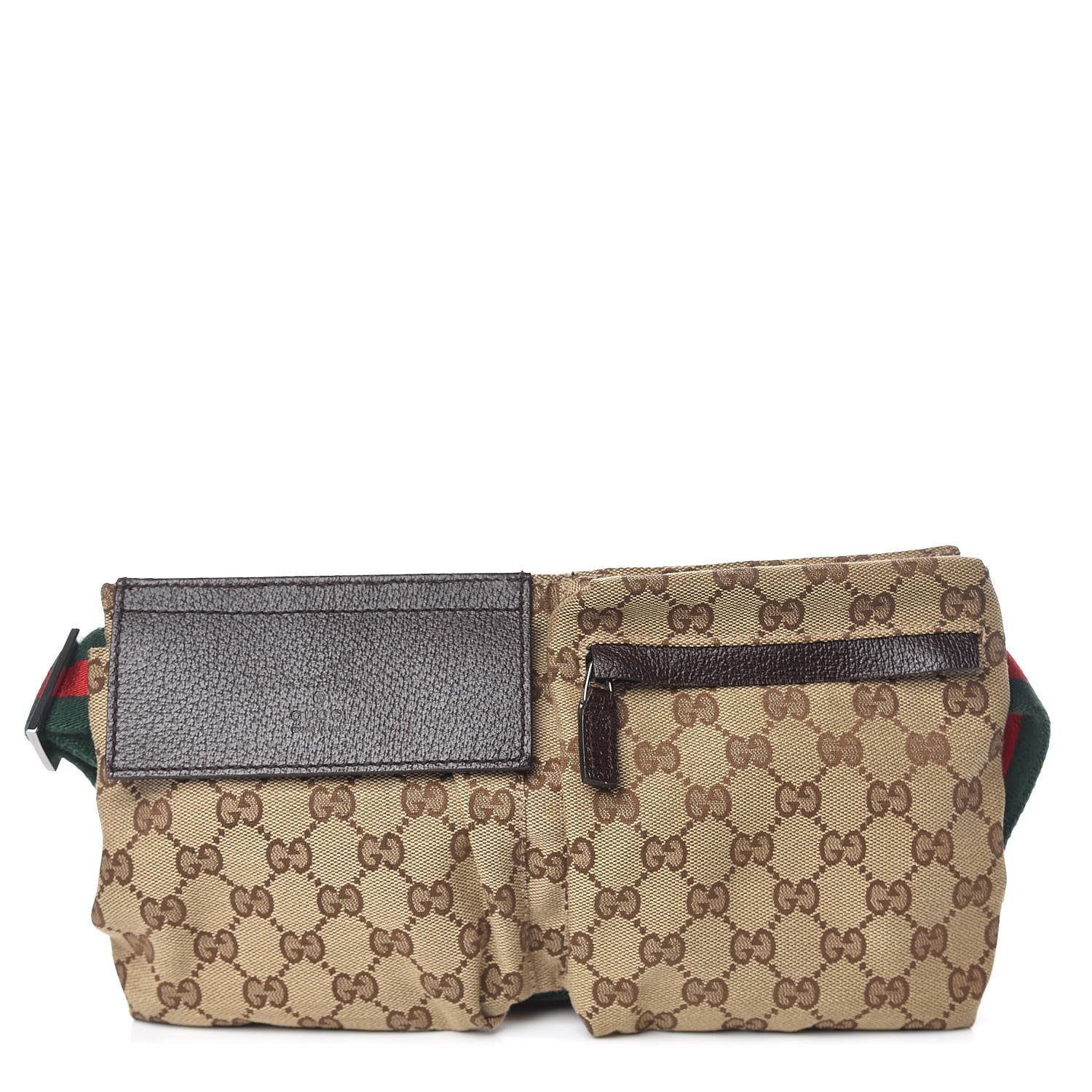 Gucci Monogram Web Belt Bag Dark Brown 1 of 10