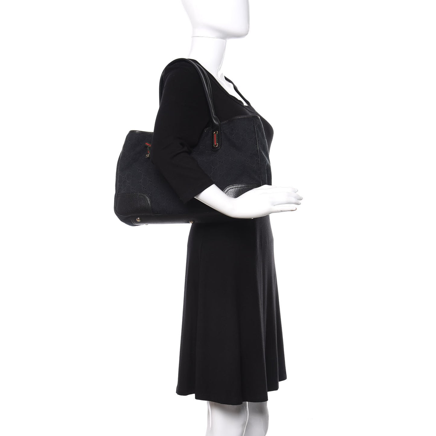 Monogram Medium Princy Tote Black