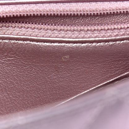 Chanel Metallic Calfskin Quilted Mini Rectangular Flap Pink 12 of 13
