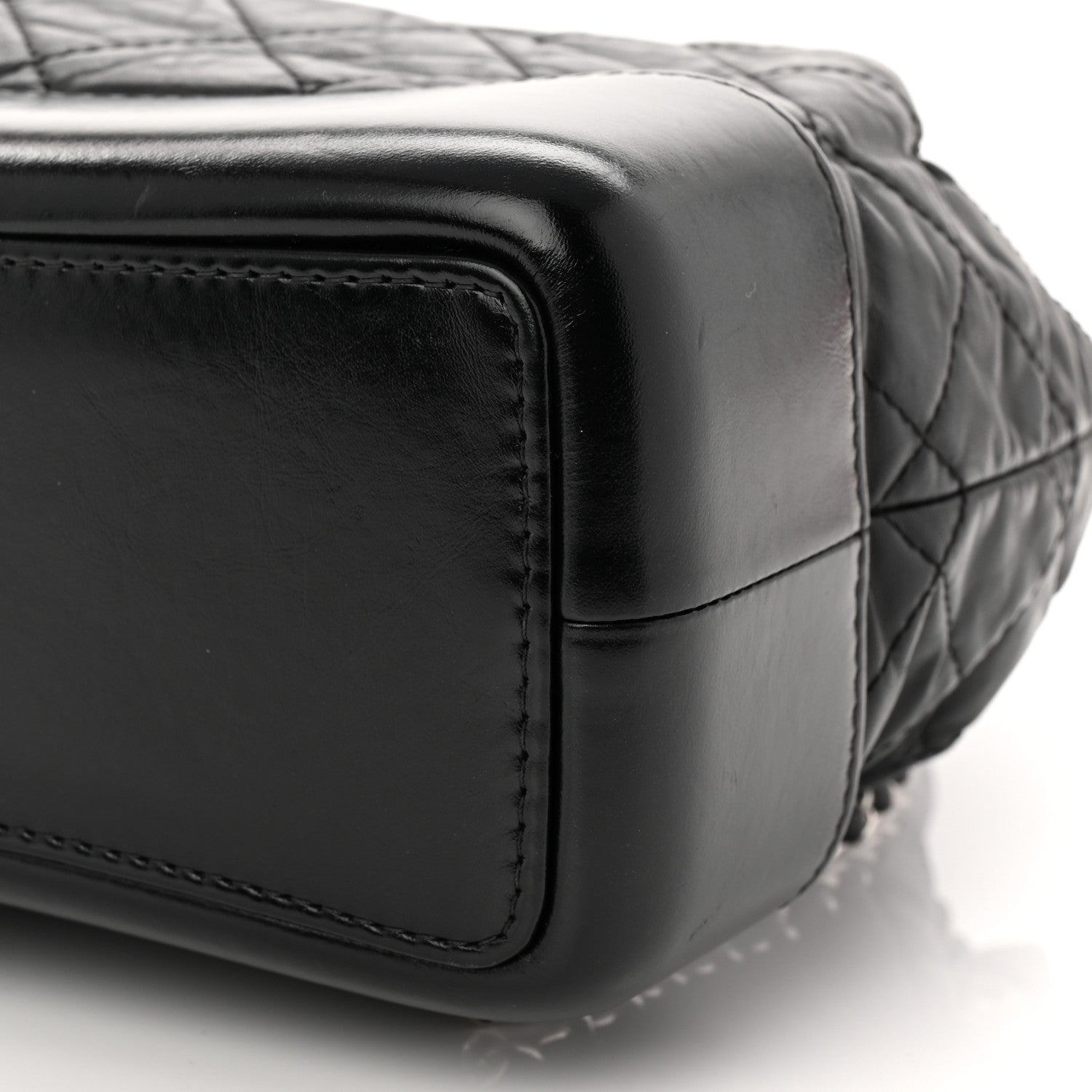 Chanel Aged Calfskin Quilted Small Gabrielle Backpack Black 10 of 11