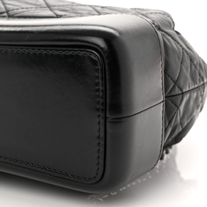 Chanel Aged Calfskin Quilted Small Gabrielle Backpack Black 10 of 11