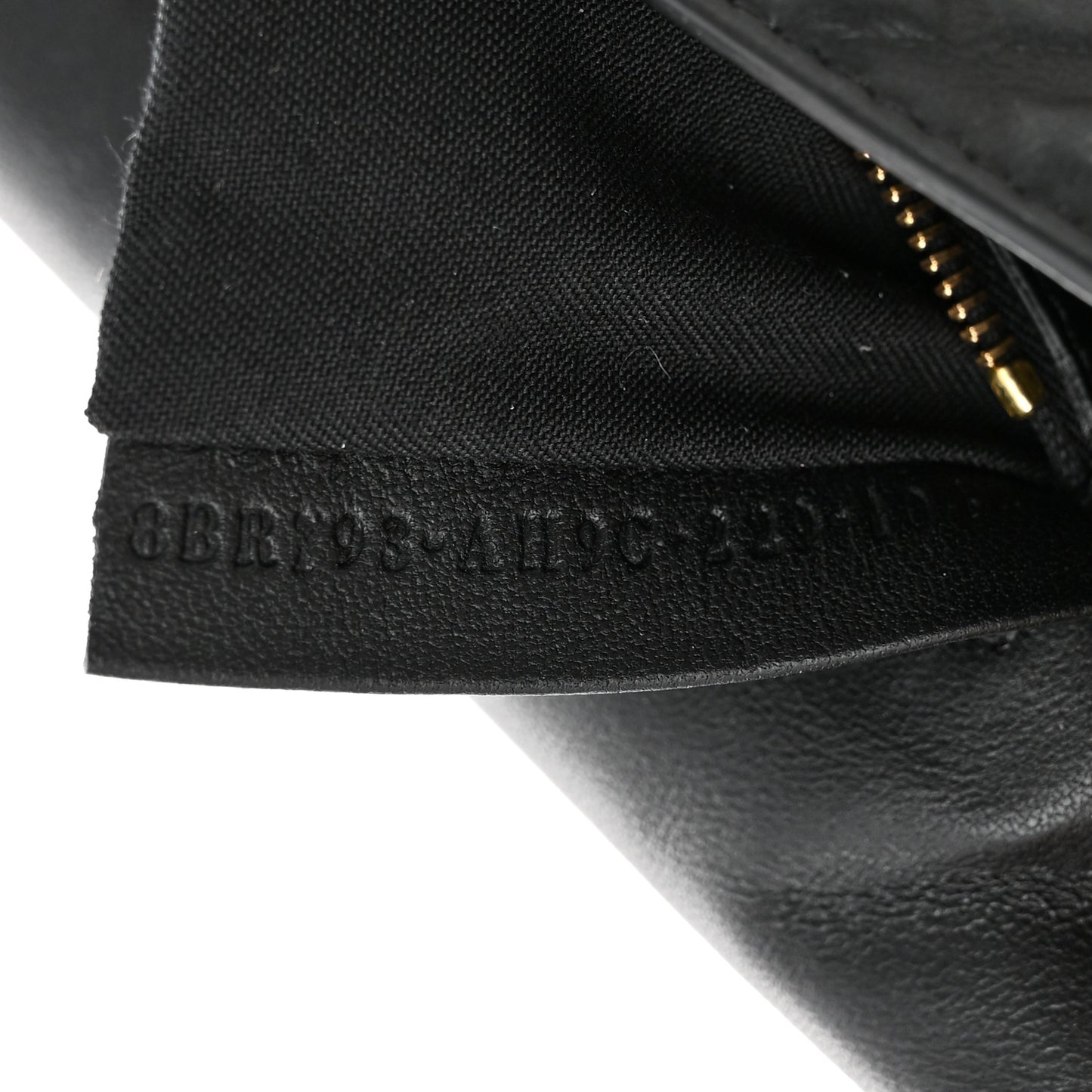 Nappa Small FF Embossed Mid Chain Baguette Black
